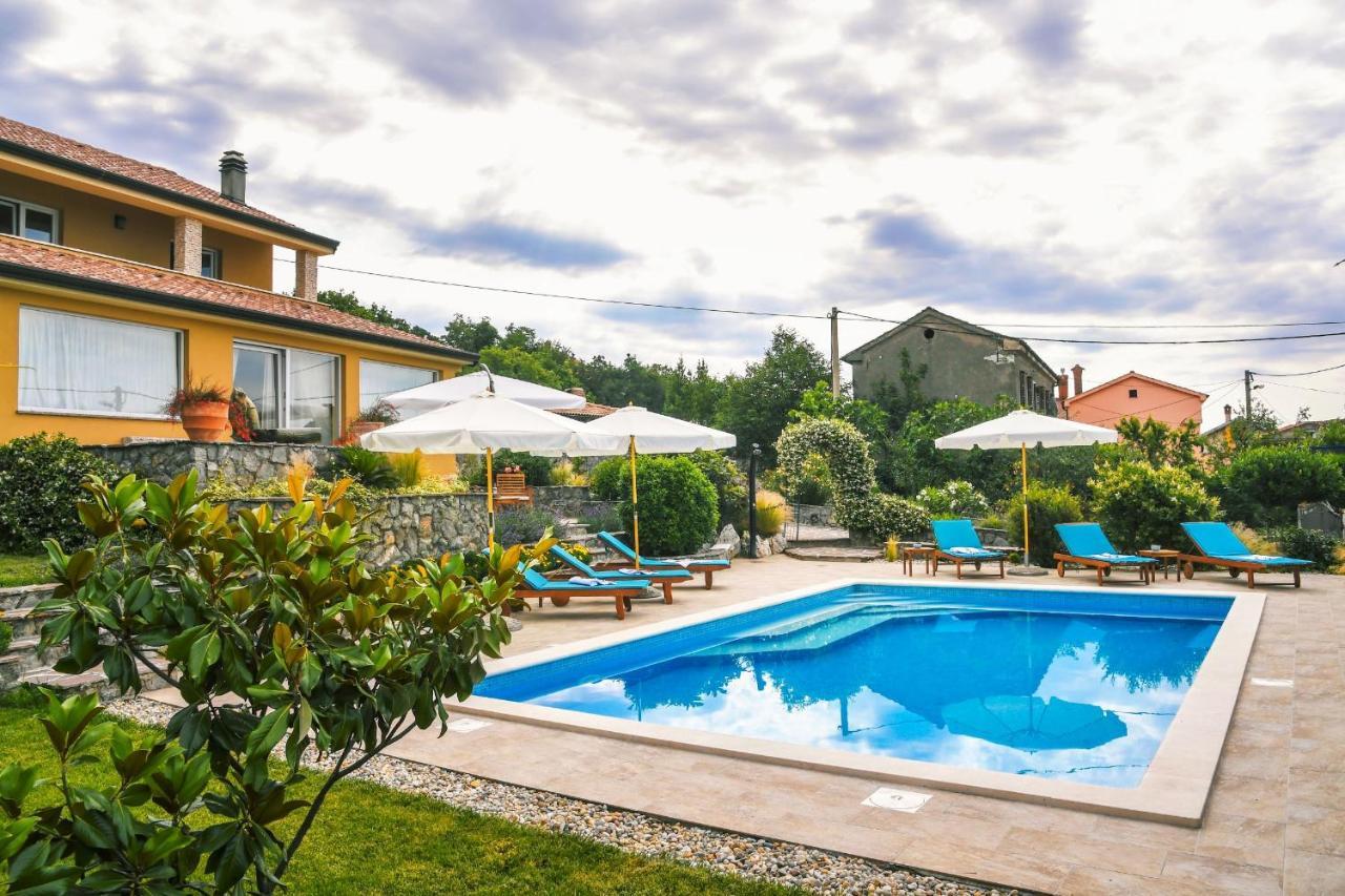 *****Pool House With Beautiful Seaview,Big Garden And Old Tavern***** Rijeka Bagian luar foto