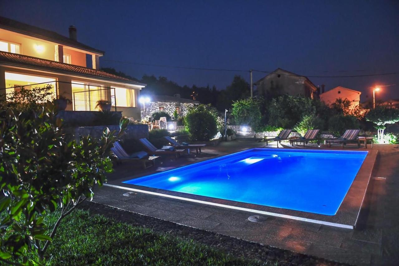 *****Pool House With Beautiful Seaview,Big Garden And Old Tavern***** Rijeka Bagian luar foto