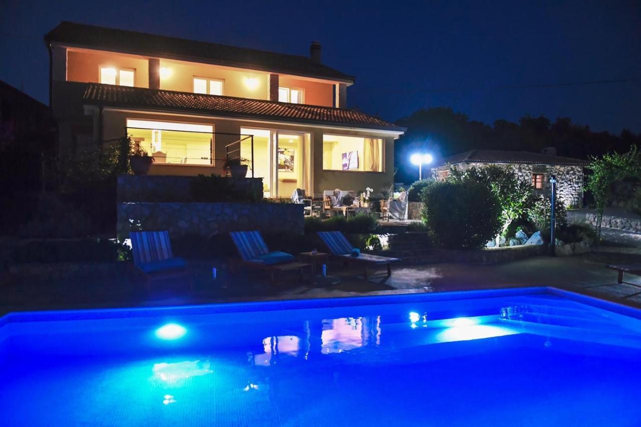*****Pool House With Beautiful Seaview,Big Garden And Old Tavern***** Rijeka Bagian luar foto