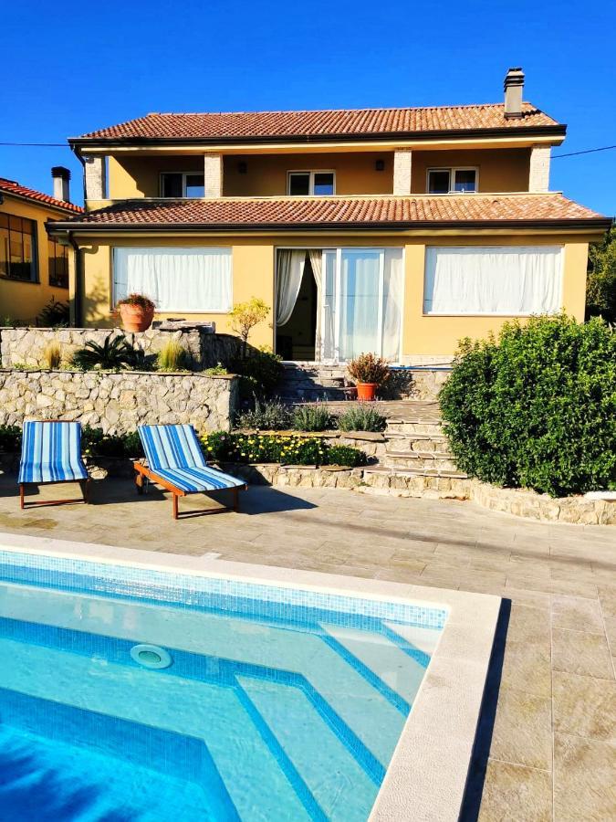 *****Pool House With Beautiful Seaview,Big Garden And Old Tavern***** Rijeka Bagian luar foto