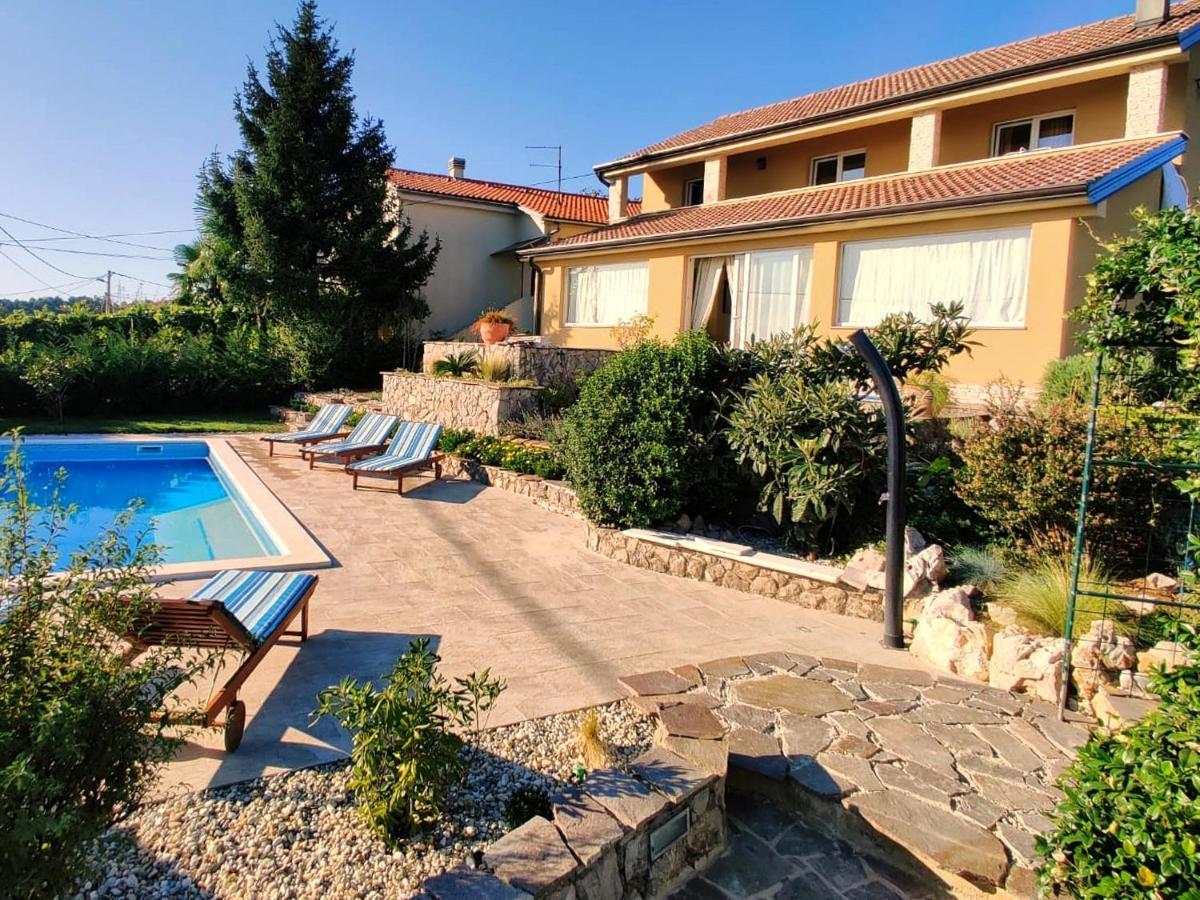 *****Pool House With Beautiful Seaview,Big Garden And Old Tavern***** Rijeka Bagian luar foto